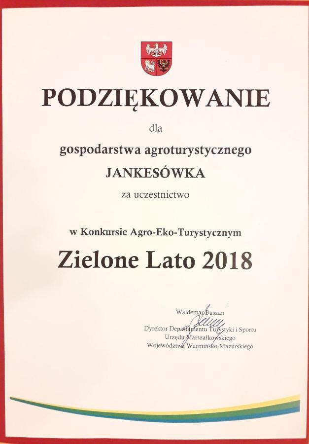 לידזבארק ורמינסקי Gospodarstwo Agroturystyczne Rowerowa Przystan "Jankesowka" מראה חיצוני תמונה