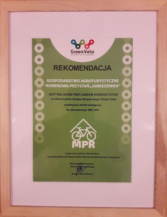 לידזבארק ורמינסקי Gospodarstwo Agroturystyczne Rowerowa Przystan "Jankesowka" מראה חיצוני תמונה
